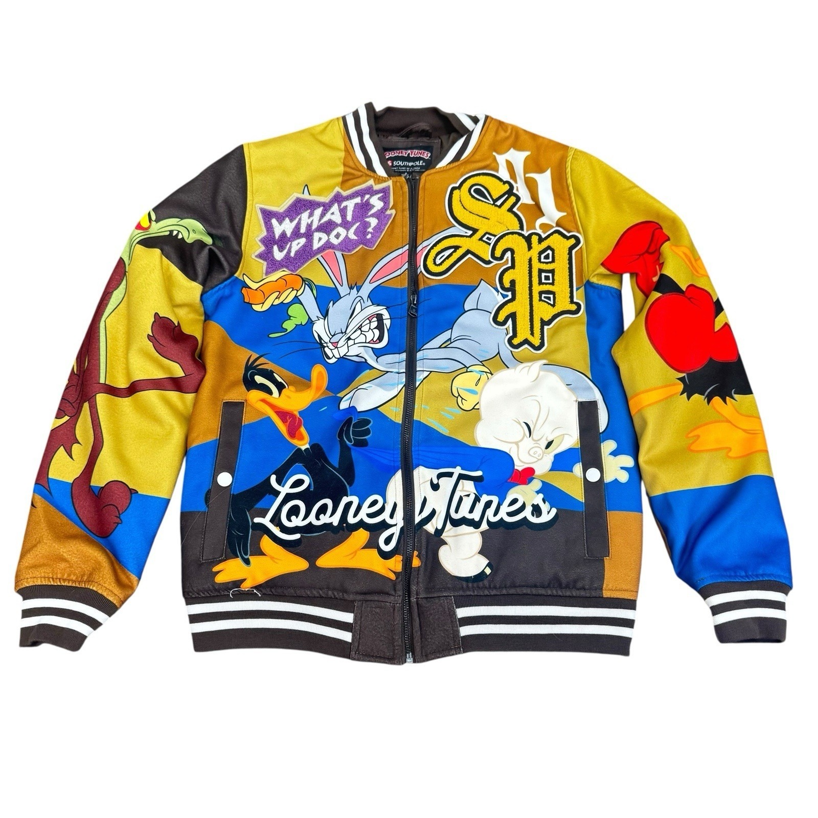 Nwt Looney Tunes Southpole Bomber Jacket Men S 90s Cartoons Y2k Retro